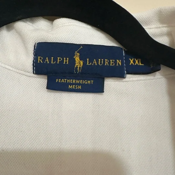 Ralph Lauren Men's White mesh Shirt. Size XXL. - Picture 3 of 11